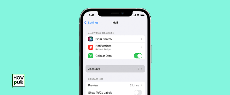 Adding an email account on iPhone