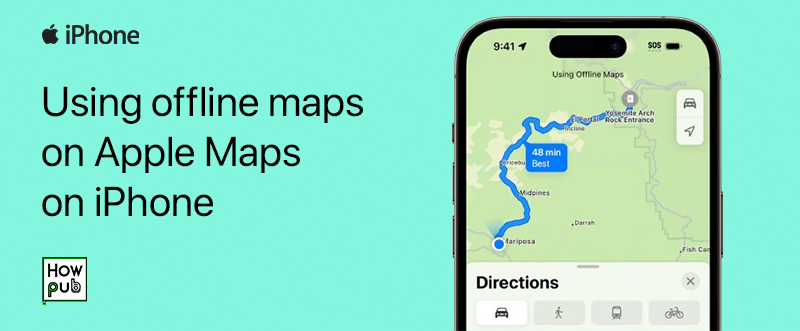 Using offline maps on Apple Maps on iPhone