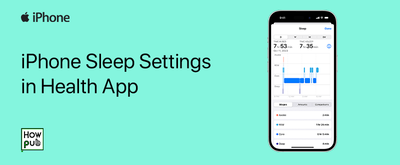 iPhone Sleep Settings in Health App