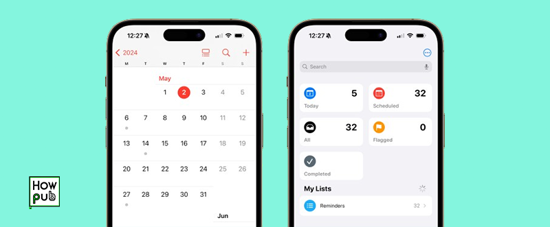 Using Calendar and Reminders apps on iPhone for scheduling