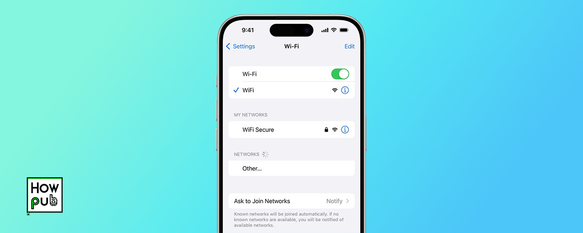 Connecting to Wi-Fi on iPhone