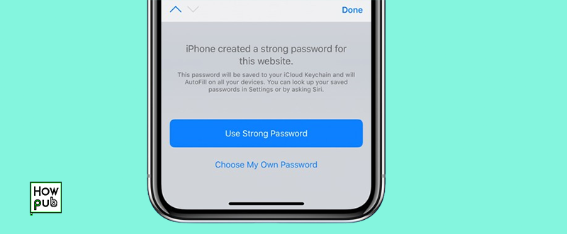 Creating strong passwords on iPhone