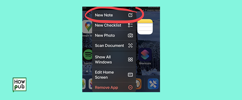 Create a New Note on iPhone