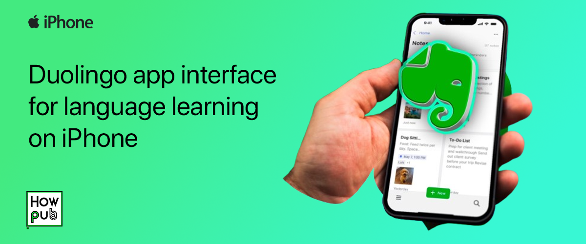 Duolingo app interface for language learning on iPhone