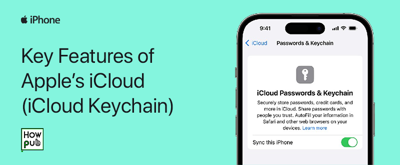 iCloud Keychain feature for secure password management