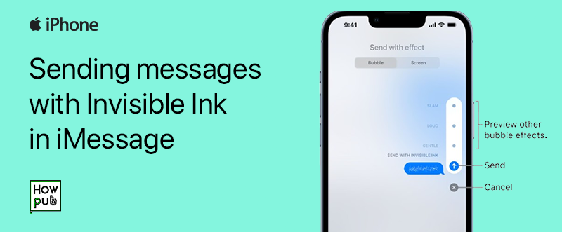 Sending messages with Invisible Ink in iMessage