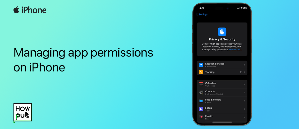 Managing app permissions on iPhone