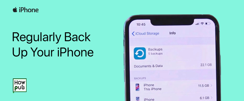 Regularly backing up iPhone for data protection