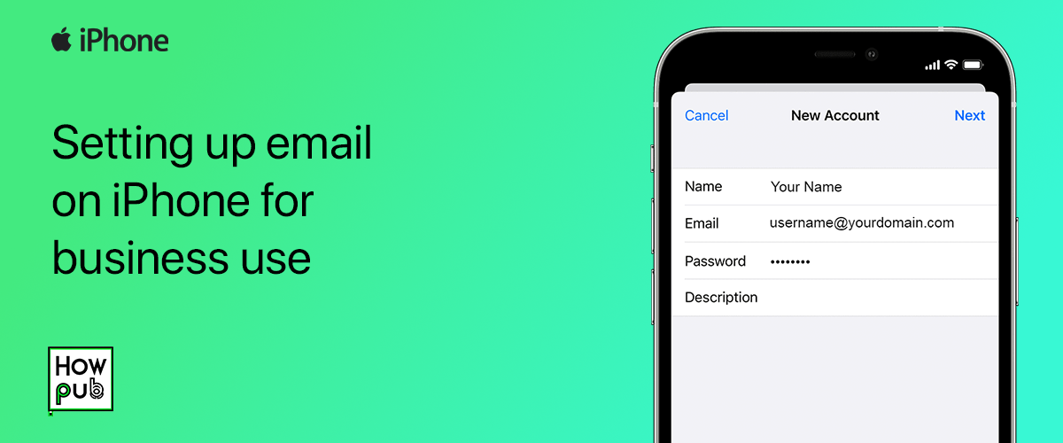 Setting up email on iPhone for business use