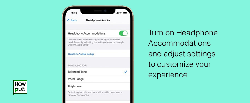 Optimizing headphone audio settings on iPhone