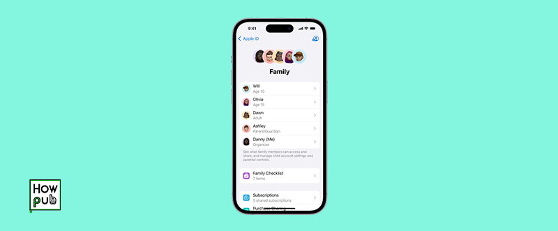 Setting up Family Sharing on iPhone