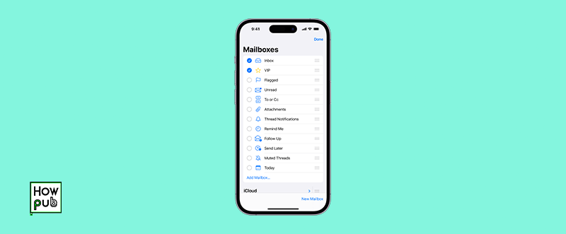 Using smart mailboxes in Mail app on iPhone